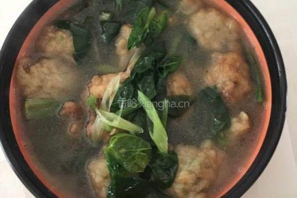 菠菜丸子汤