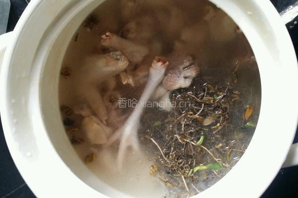 石橄榄炖鸡汤的做法图解4