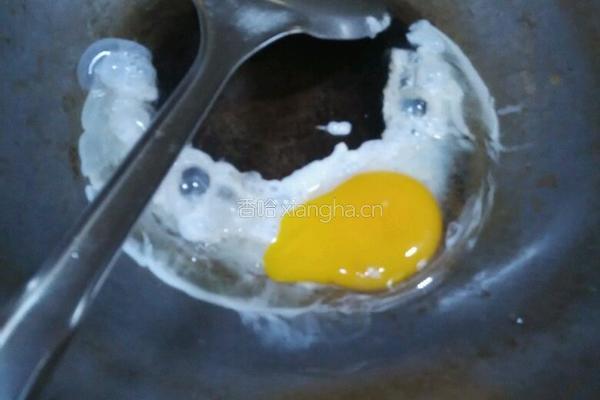 青菜蛋炒饭的做法图解4