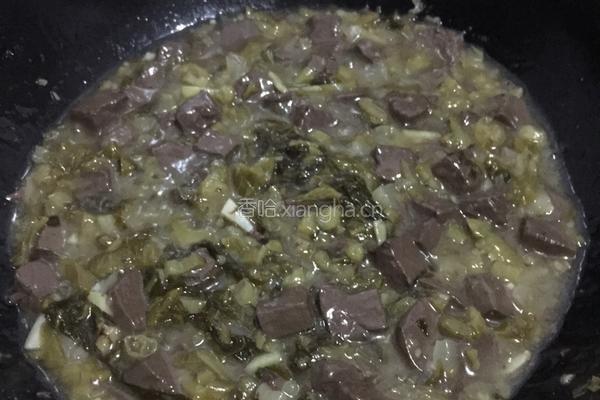 酸菜鸭血的做法图解9