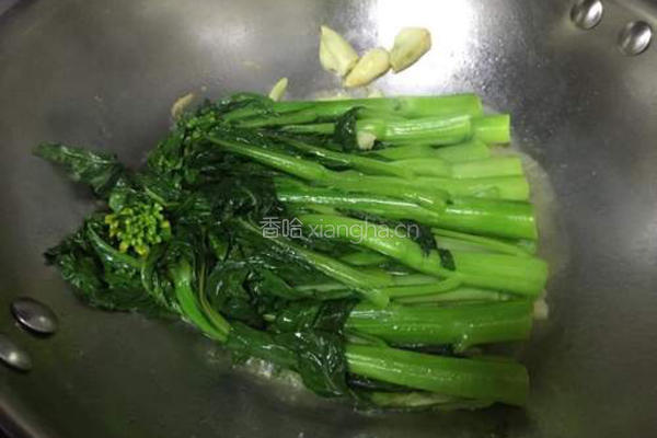 清炒菜心的做法图解7