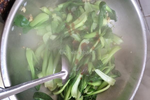 蒜蓉上海青的做法图解4