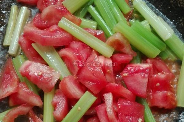 西芹番茄炖豆腐的做法图解8
