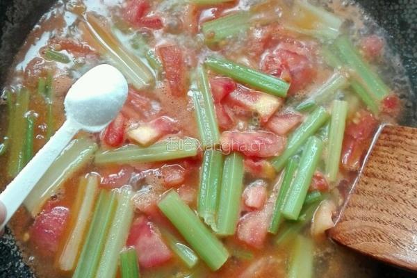 西芹番茄炖豆腐的做法图解10