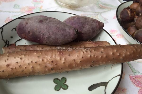 蓝莓山药泥的做法图解1