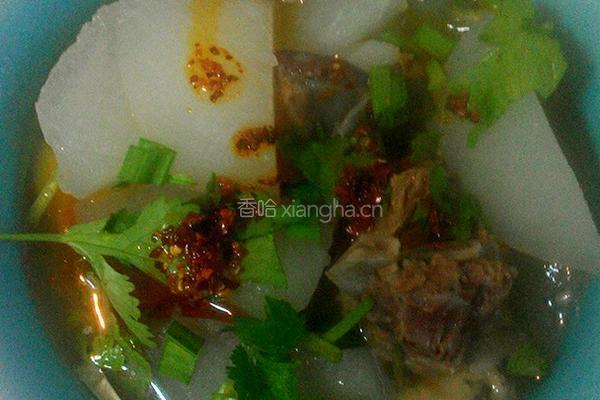 羊肉炖白萝卜