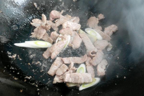 黄瓜炒肉的做法图解3