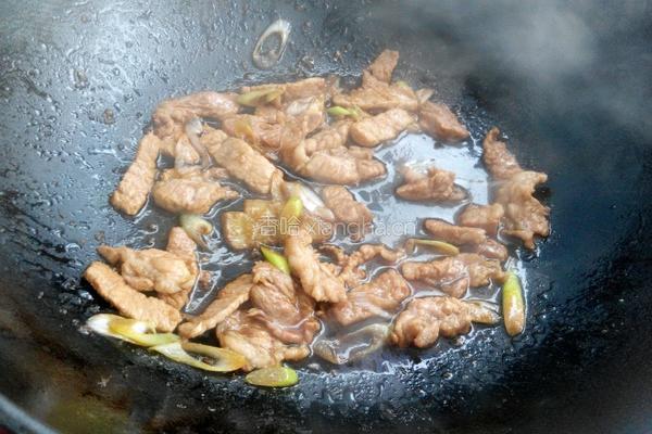 黄瓜炒肉的做法图解4