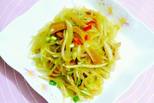 小炒萝卜丝的做法图解5