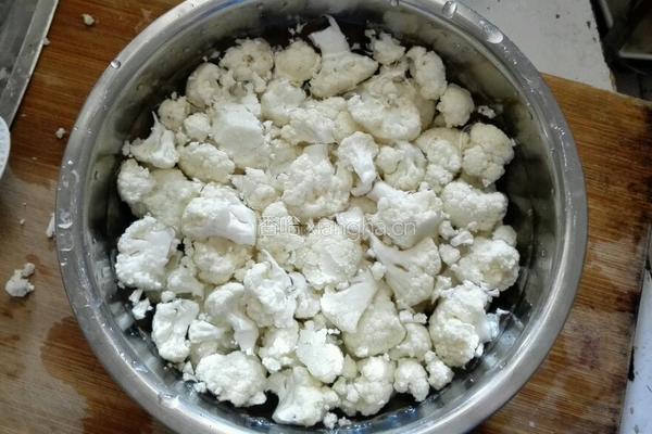 烧烤味的花菜的做法图解2