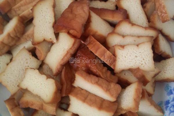 卤肉菜豆腐干的做法图解2