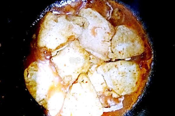 酱焖煎豆腐的做法图解8