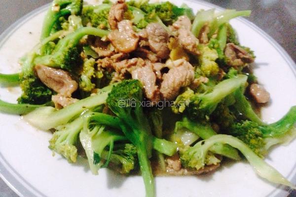 西兰花炒肉片的做法图解11