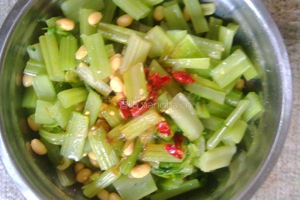 胡芹黄豆的做法图解5