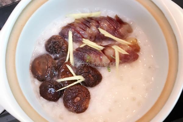 香菇腊肠煲仔饭的做法图解5