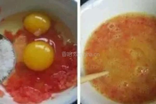 西红柿厚蛋烧的做法图解1