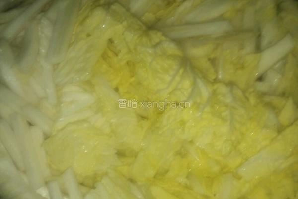 娃娃菜炒粉丝的做法图解3