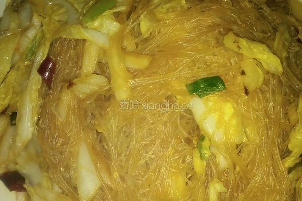 娃娃菜炒粉丝的做法图解10