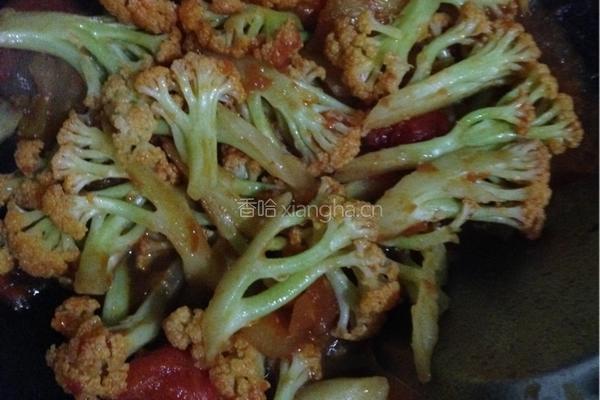 番茄花菜的做法图解5