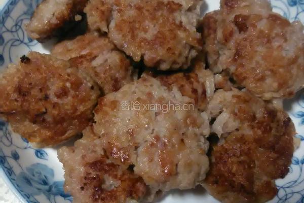 莲藕煎肉饼的做法图解6