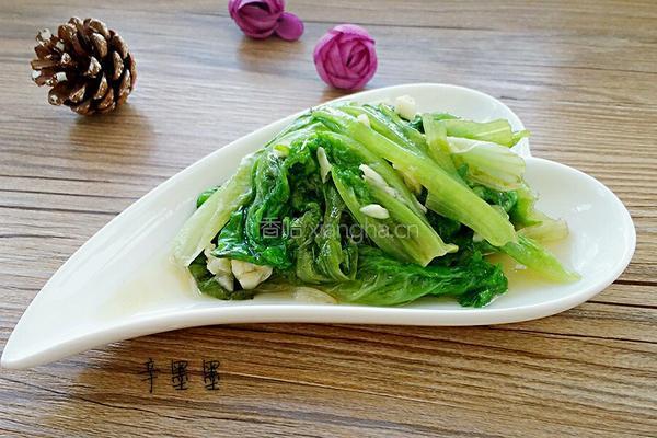 蒜蓉炒生菜的做法图解4