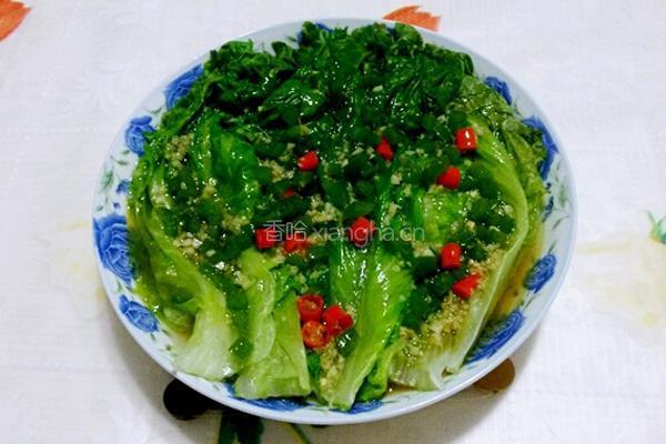 白灼生菜的做法图解7