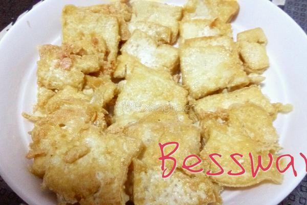 番茄汁浇软炸豆腐的做法图解4