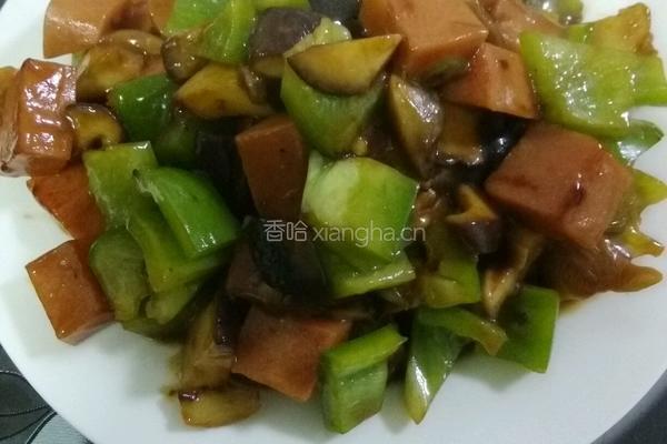青椒炒香菇的做法图解10