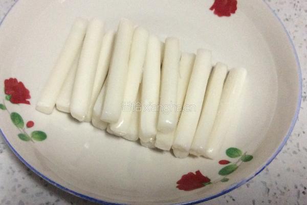 炒年糕的做法图解3