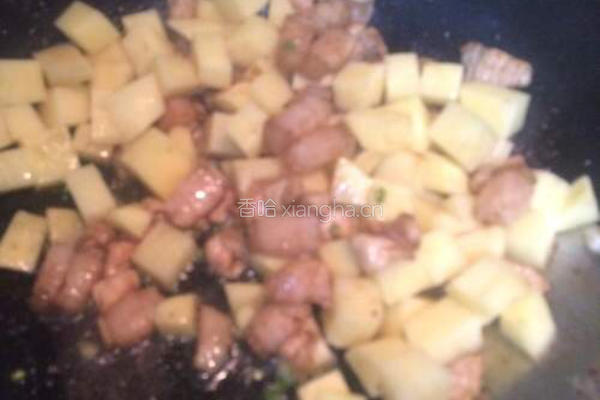 土豆焖肉的做法图解6