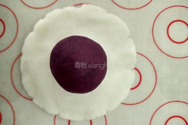 焦糖奶油酱夹心紫薯山药糕的做法图解3