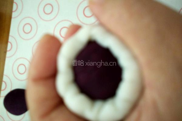 焦糖奶油酱夹心紫薯山药糕的做法图解4