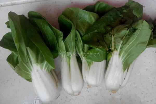 香菇青菜的做法图解1
