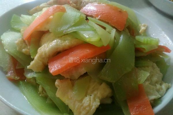 莴笋炒鸡蛋的做法图解8