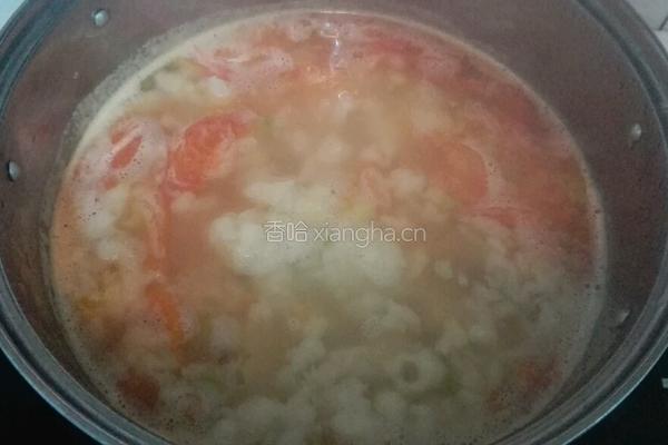 西红柿疙瘩汤的做法图解4
