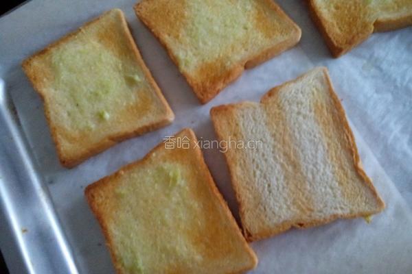 蒜香面包片的做法图解4