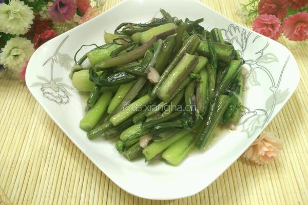 清炒红菜苔的做法图解5