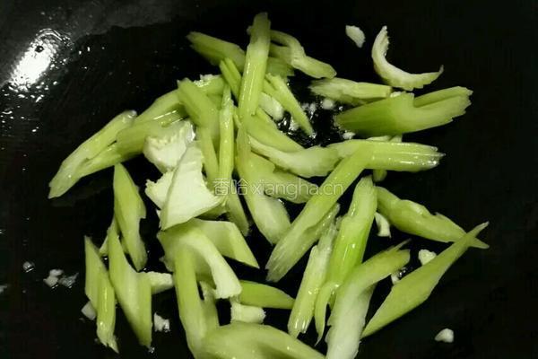 素炒花菜的做法图解5