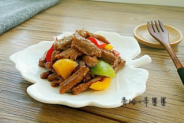 彩椒炒牛肉的做法图解10