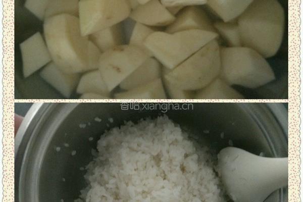 土豆焖饭的做法图解1