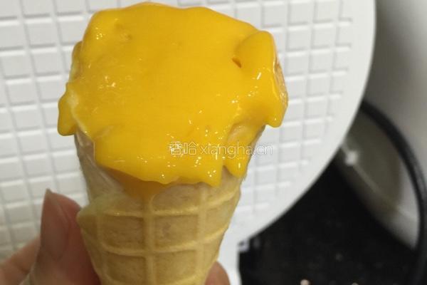 自制芒果雪糕筒的做法图解9
