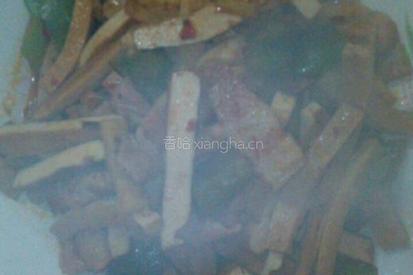 豆干炒腊肉的做法图解9