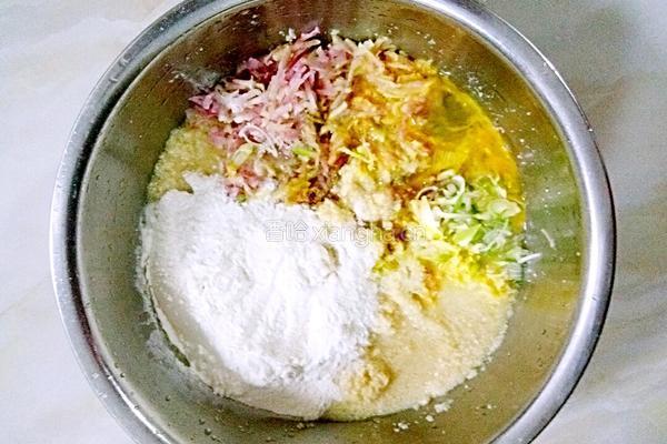 豆腐渣丸子的做法图解4
