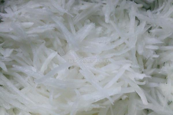 萝卜丝红薯丸子的做法图解1