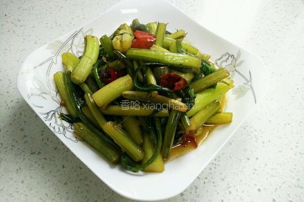 酸辣红菜苔的做法图解6