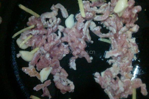 蒜黄炒肉丝的做法图解5
