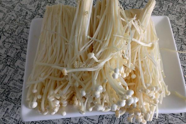 红油金针菇的做法图解1