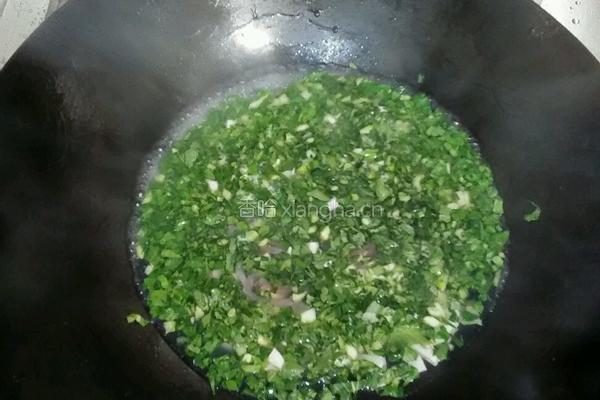 青菜肉丝豆腐羹的做法图解3