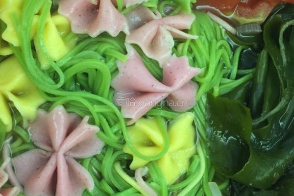 三色蝴蝶面的做法图解8