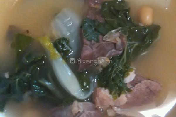 奶白菜煲猪肺的做法图解5